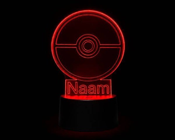 LED Nachtlampje Pokeball - Kinderen | Sfeerlamp | Batterij/USB