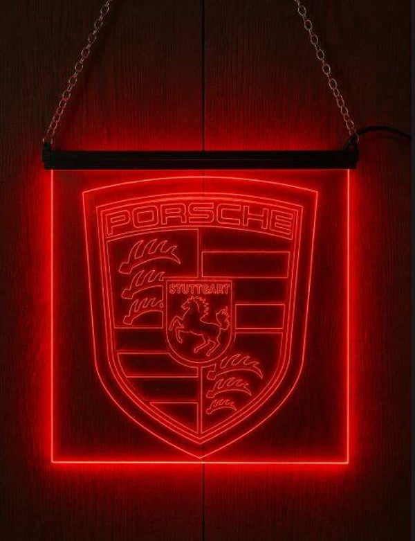 LED Wandbord Porsche