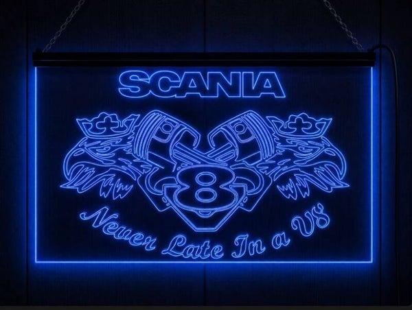 LED Wandbord Scania V8 | Sfeerverlichting