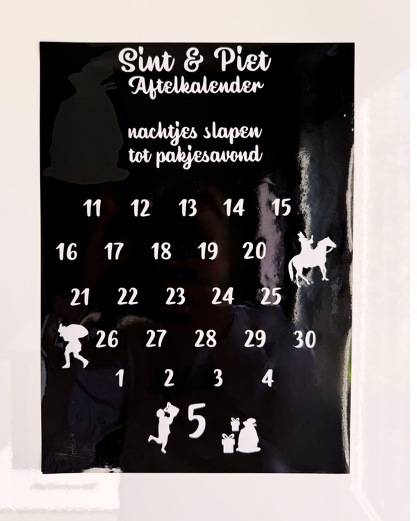 Aftelkalender Sinterklaas | Herbruikbaar | Leuk voor de Sint!