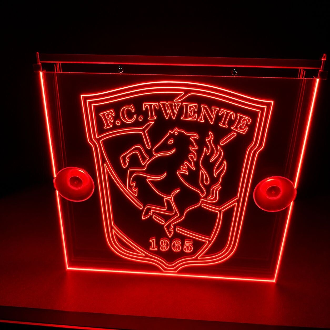 LED Wandbord FC Twente | Sfeerverlichting | Met zuignappen