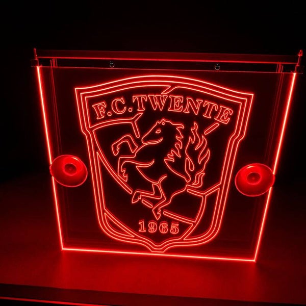LED Wandbord FC Twente | Sfeerverlichting | Met zuignappen