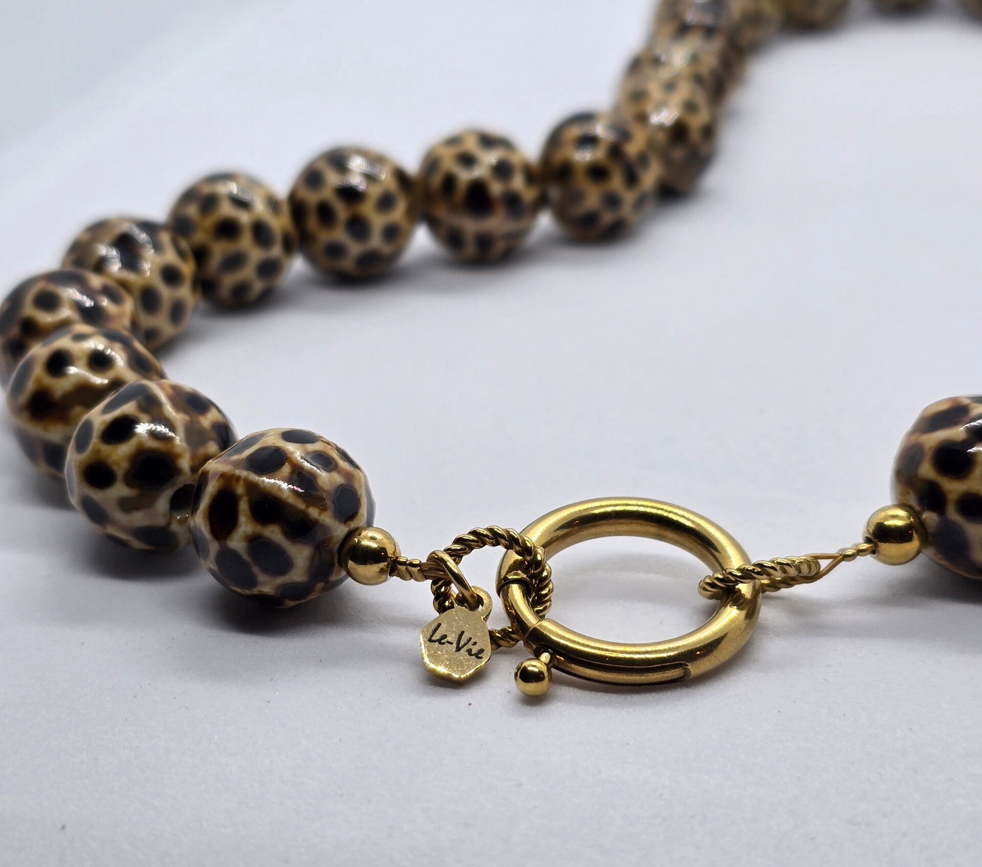Necklace bold leopard