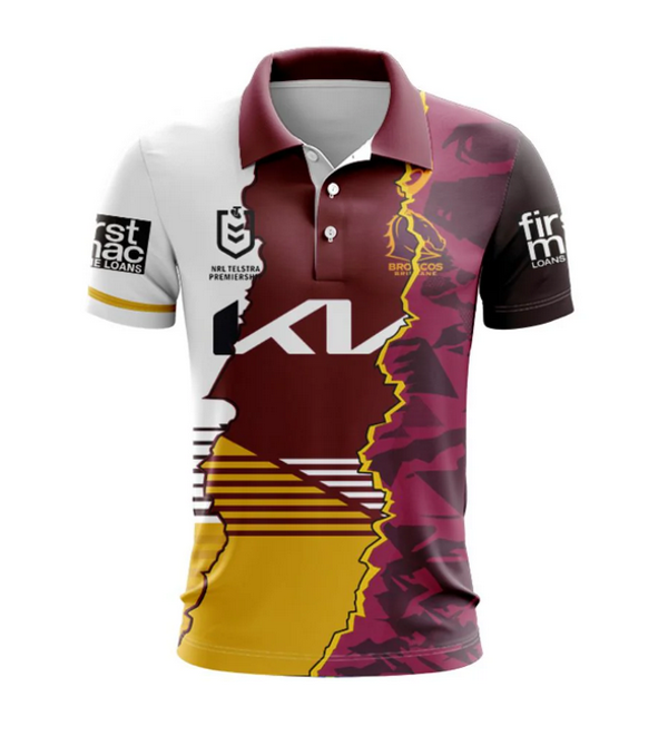 Brisbane Broncos 2024 Combine Polo Shirt