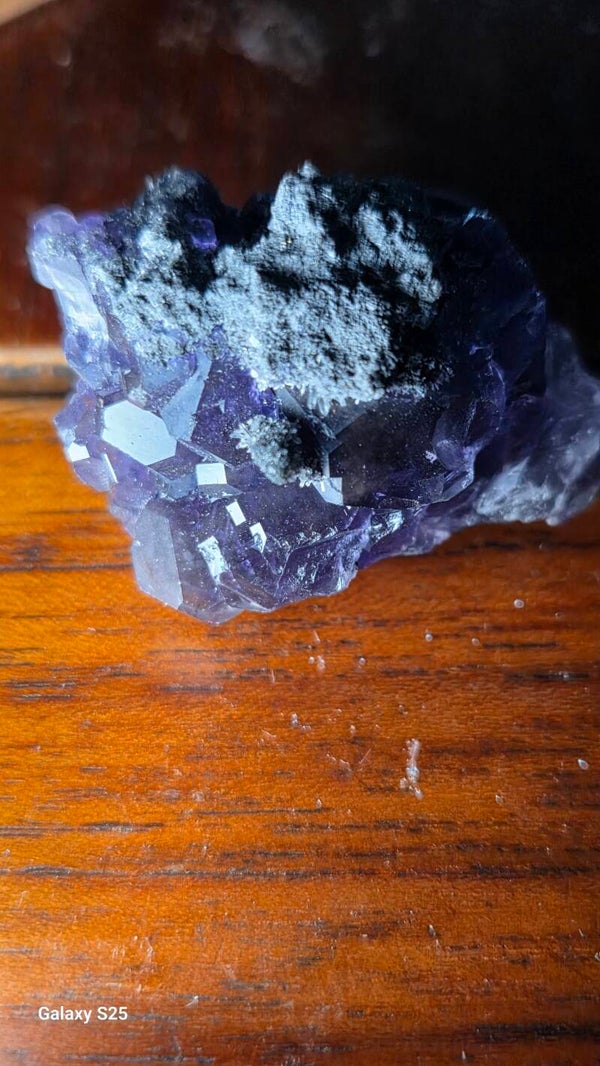 Fluorine trace de tanzanite