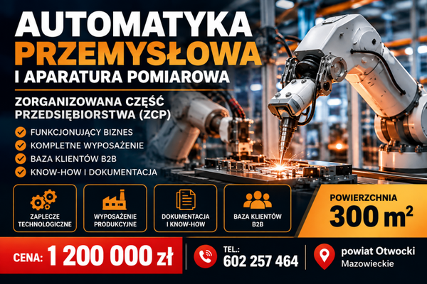 Funkcjonujący biznes – automatyka przemysłowa i aparatura pomiarowa, ZCP
