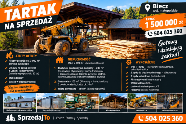 Sprzedam tartak