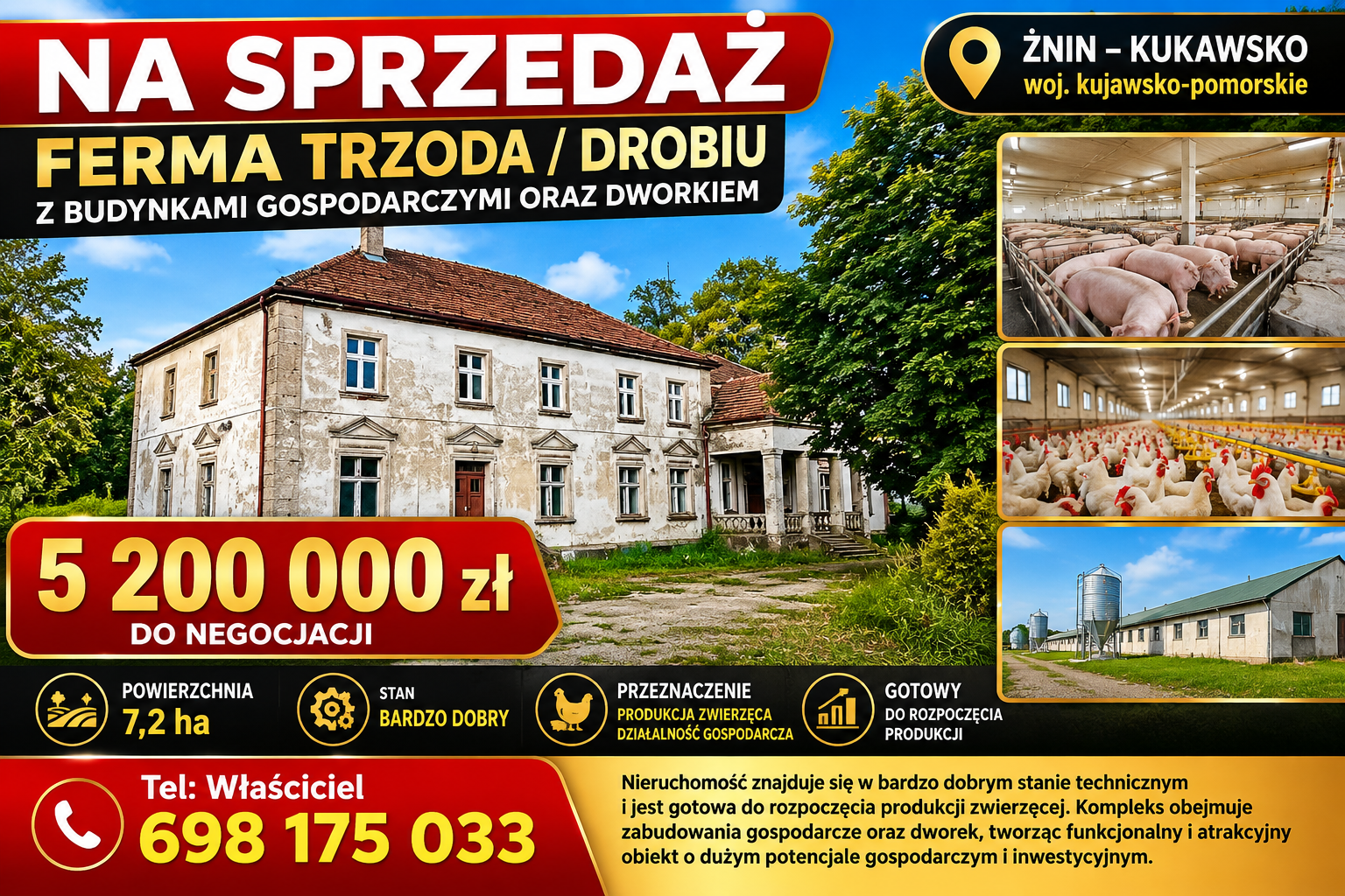 Ferma trzoda/drobiu