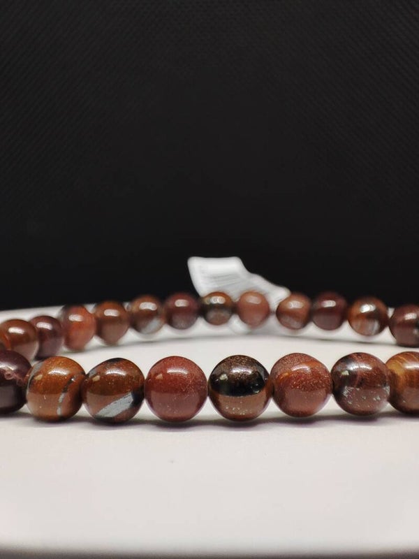 Œil de fer - Bracelet en pierre naturelle 6mm "AA"
