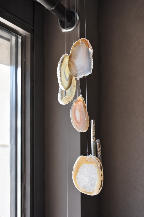 Carillon en agate naturelle du Brésil – 40 cm