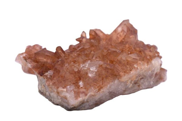 Quartz mandarine brut – Druse cristallisée – 218 g – Brésil