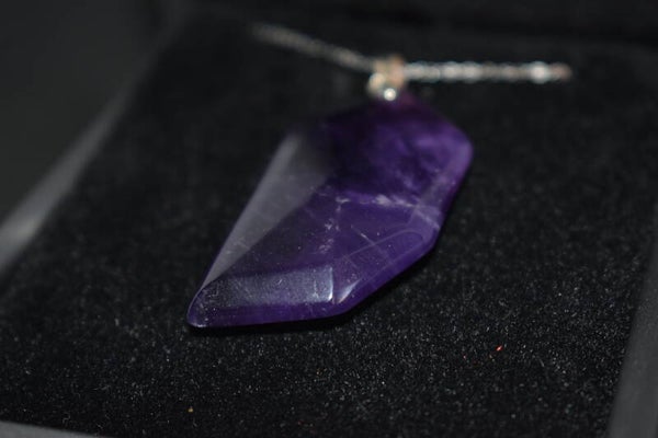 Collier en Améthyste – Argent 925 – Forme Trapèze