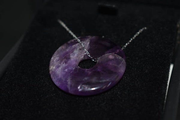 Collier en Améthyste – Argent 925 – Forme Donut