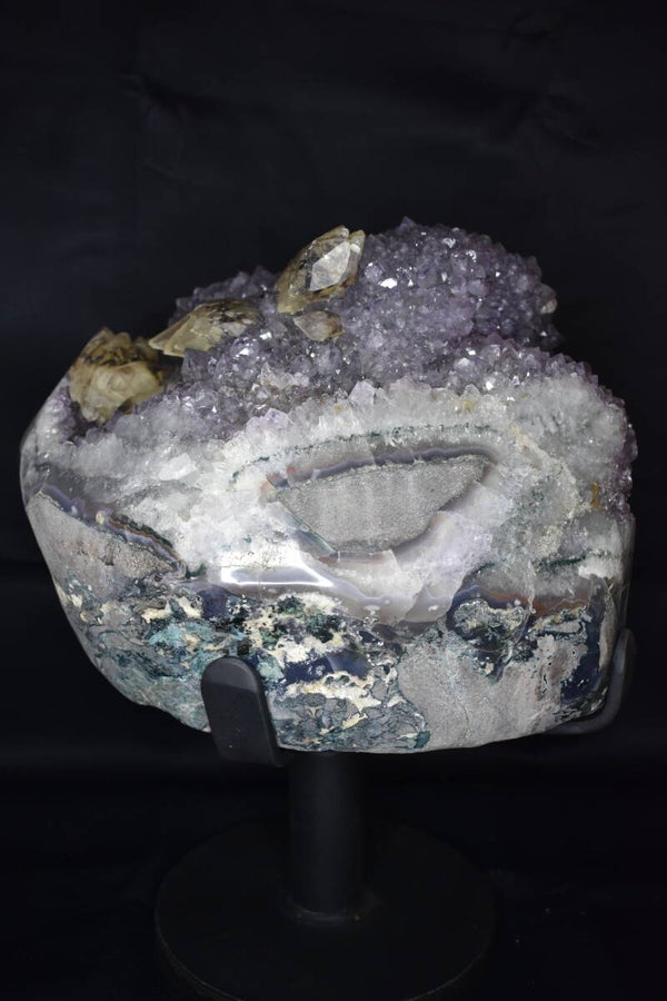 Géode d'améthyste du Brésil giratoire 20.30kgs