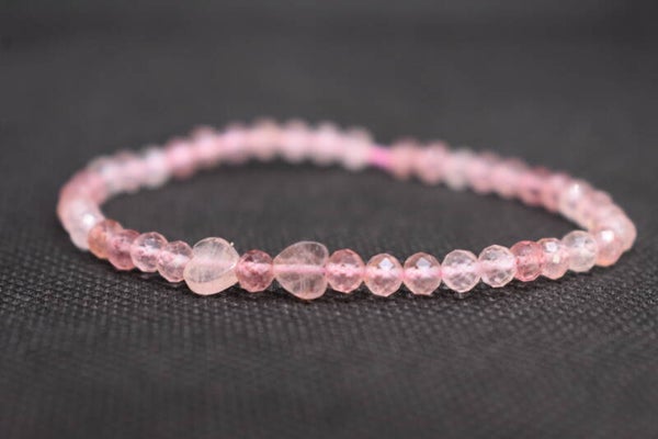 Bracelet Octobre Rose – Quartz Fraise