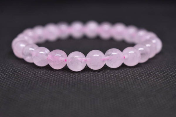 Bracelet Quartz Rose – 8 mm
