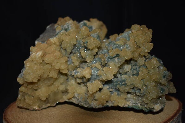 Calcédoine Botryoïdale Bleue & Miel - 1,314 kg - Pièce Premium