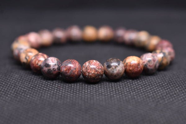 Bracelet Jaspe Léopard – 8 mm