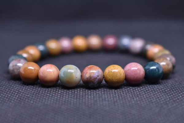 Bracelet Jaspe Polychrome – 8 mm