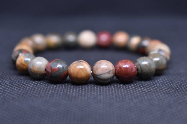 Bracelet Jaspe Picasso – 8 mm