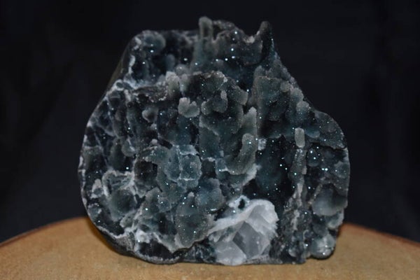 Géode Calcédoine Apophyllite : 589g