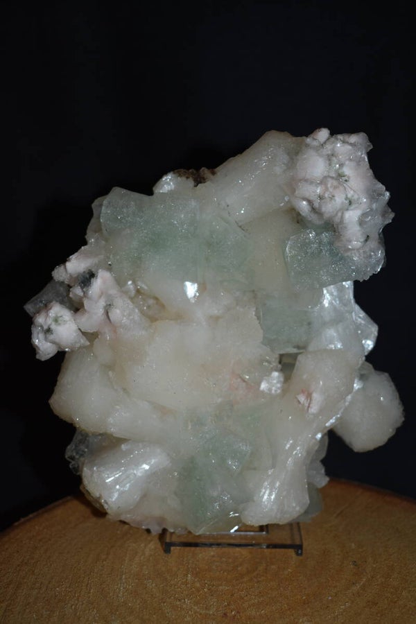 Druse Stibilite Blanche Apophyllite verte Scolécite : 795g