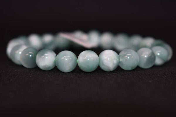 Pierre de Lune verte- Bracelet en pierre naturelles "A" 8mm