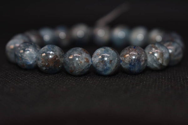 Cyanite Bleue foncée - Bracelet en pierre naturelle 10mm