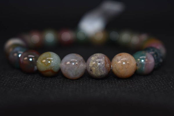 Agate Indienne - Bracelet en pierre naturelle "A" 8mm