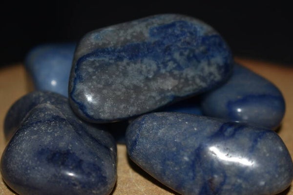 Quartz Bleue - Pierre Roulée