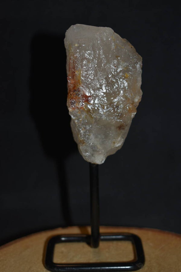 Quartz Blanc/Laiteux Brut sur Base Métal