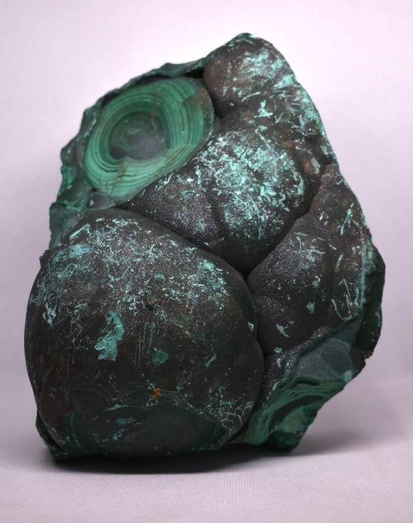 Malachite brute du Congo – Pièce de collection exceptionnelle – 3,425 kg