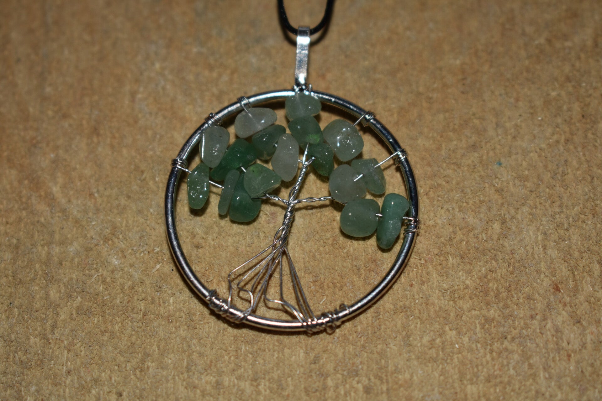 Pendentif Arbre de Vie – Aventurine verte