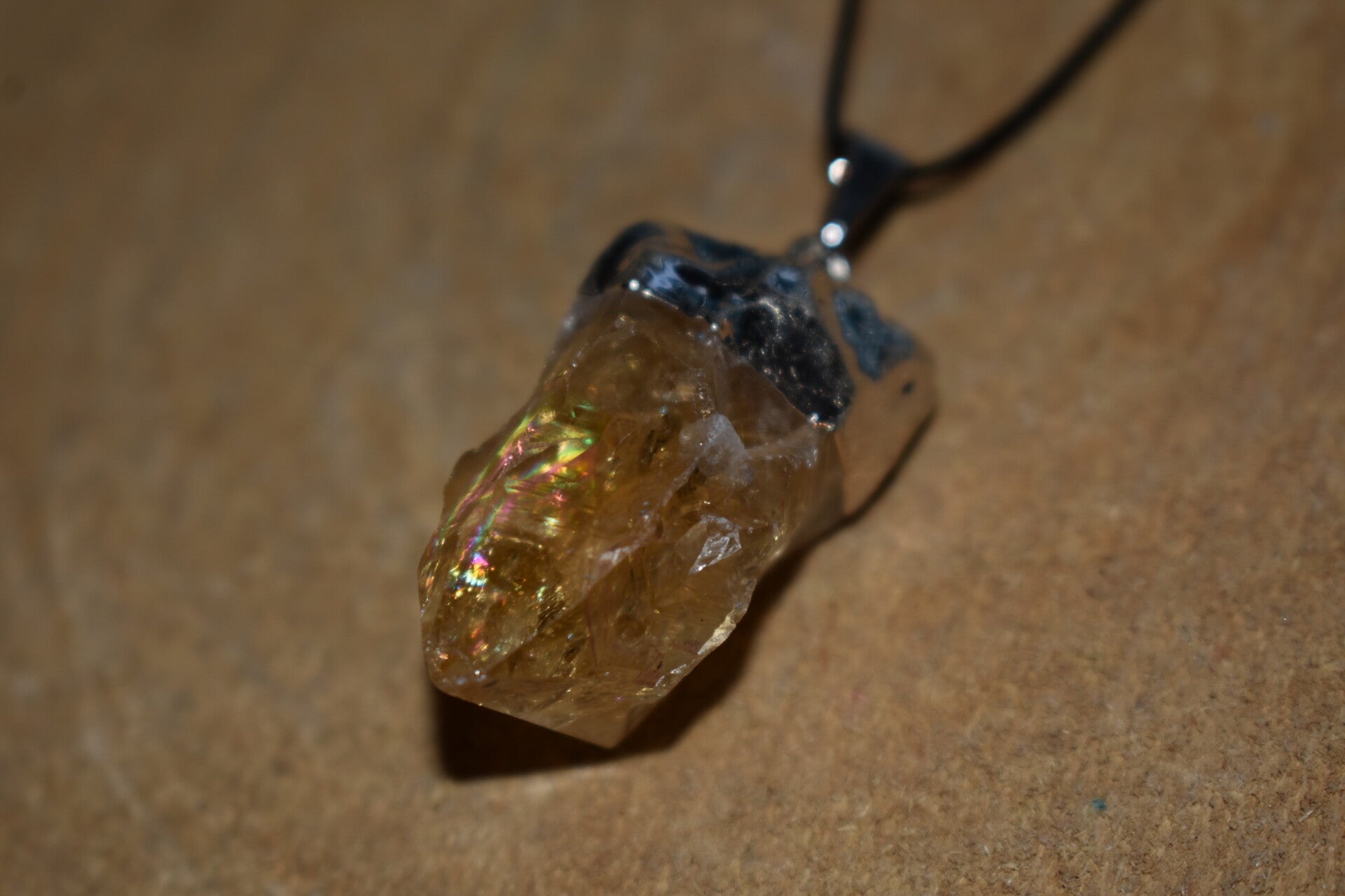 Pendentif Citrine brute