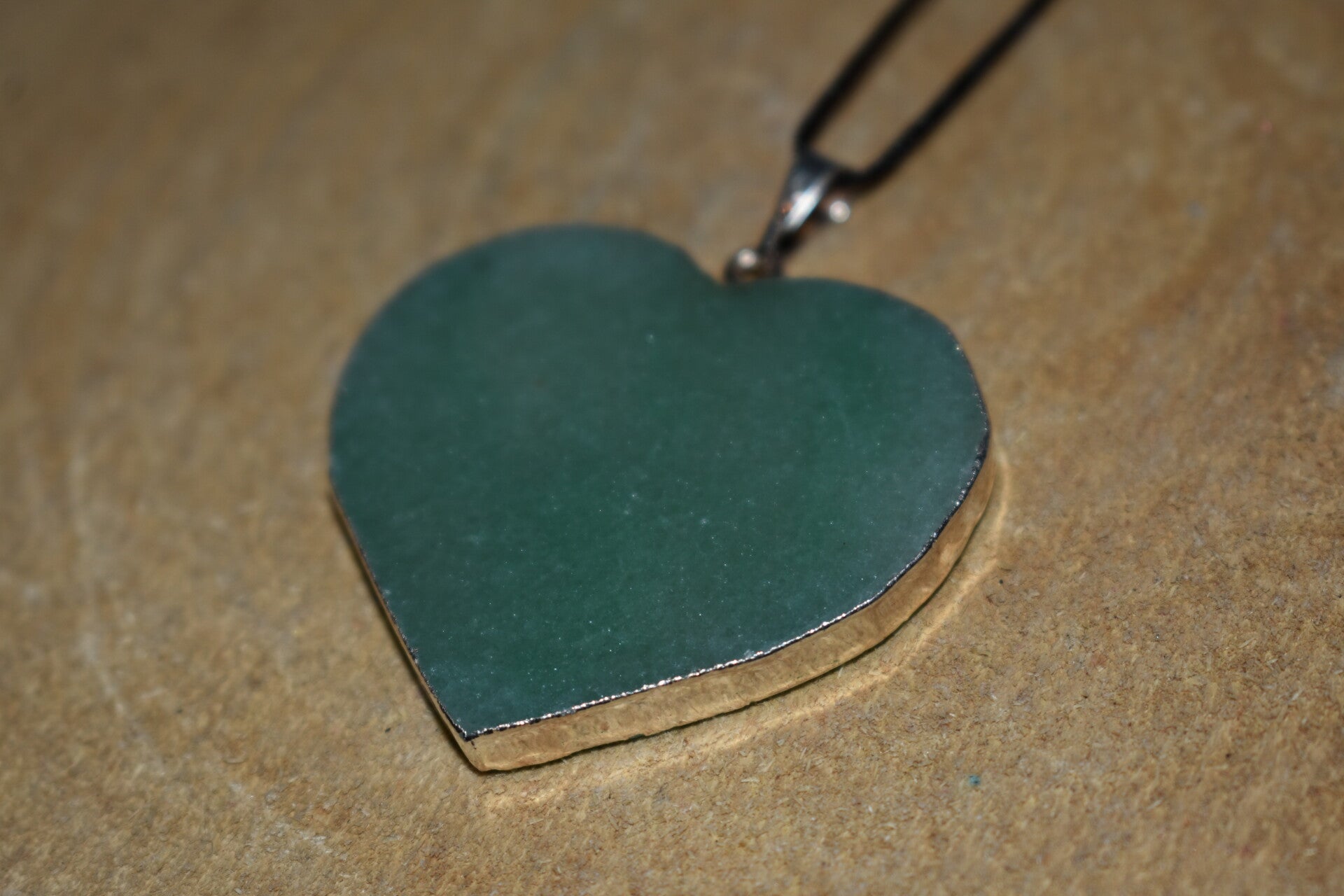 Pendentif Cœur en Aventurine verte