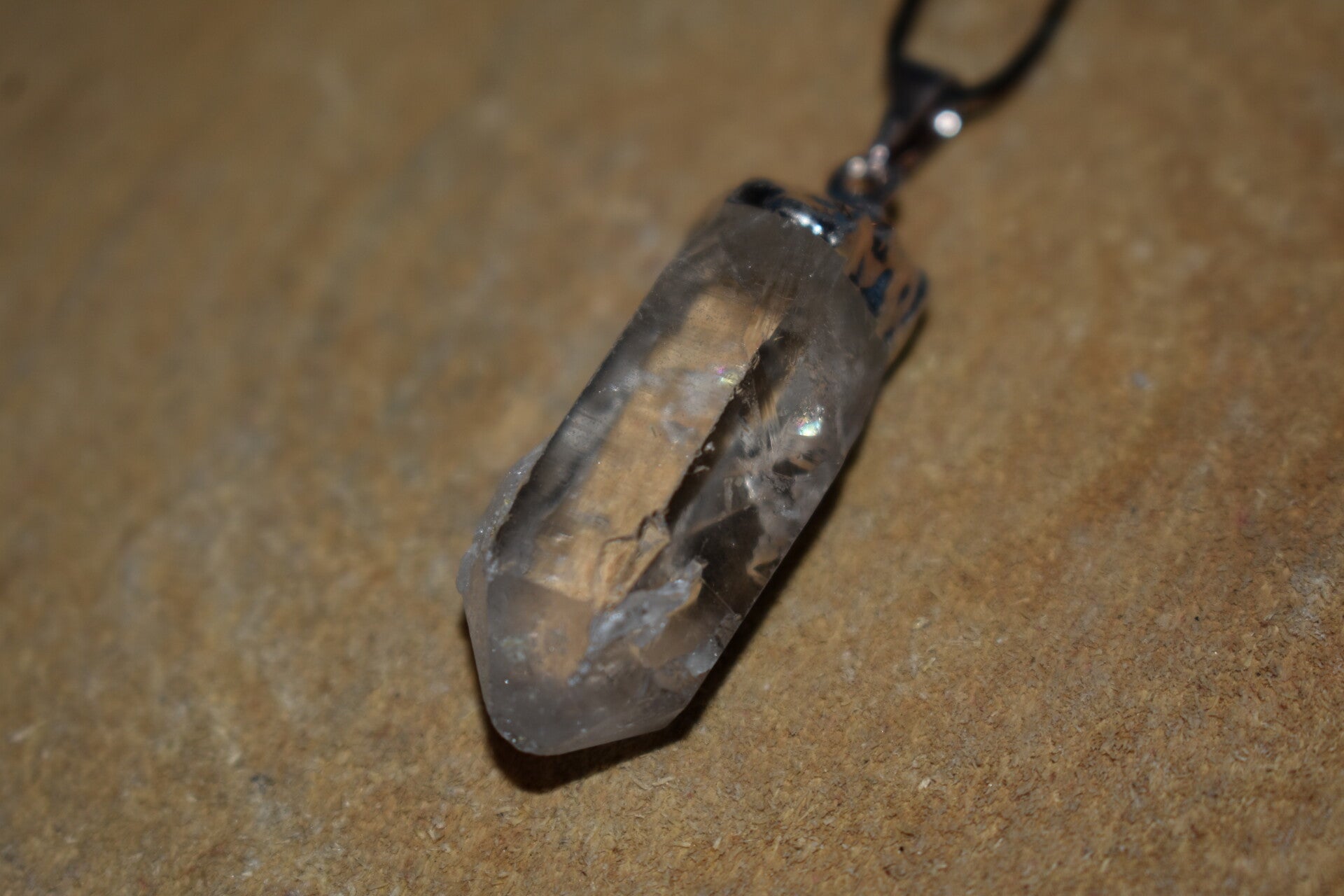 Pendentif Quartz à inclusions naturelles