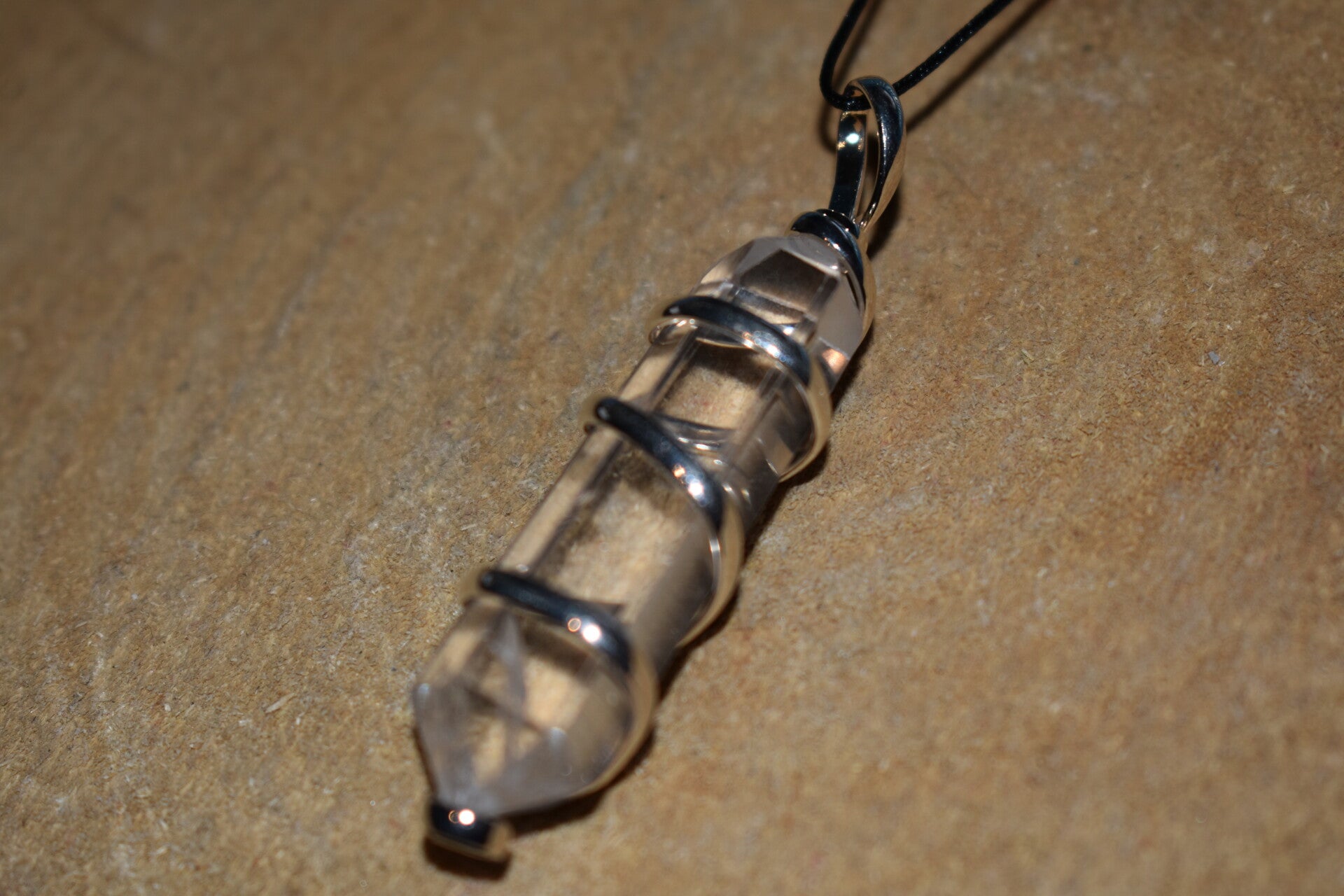 Pendentif Quartz clair pointe