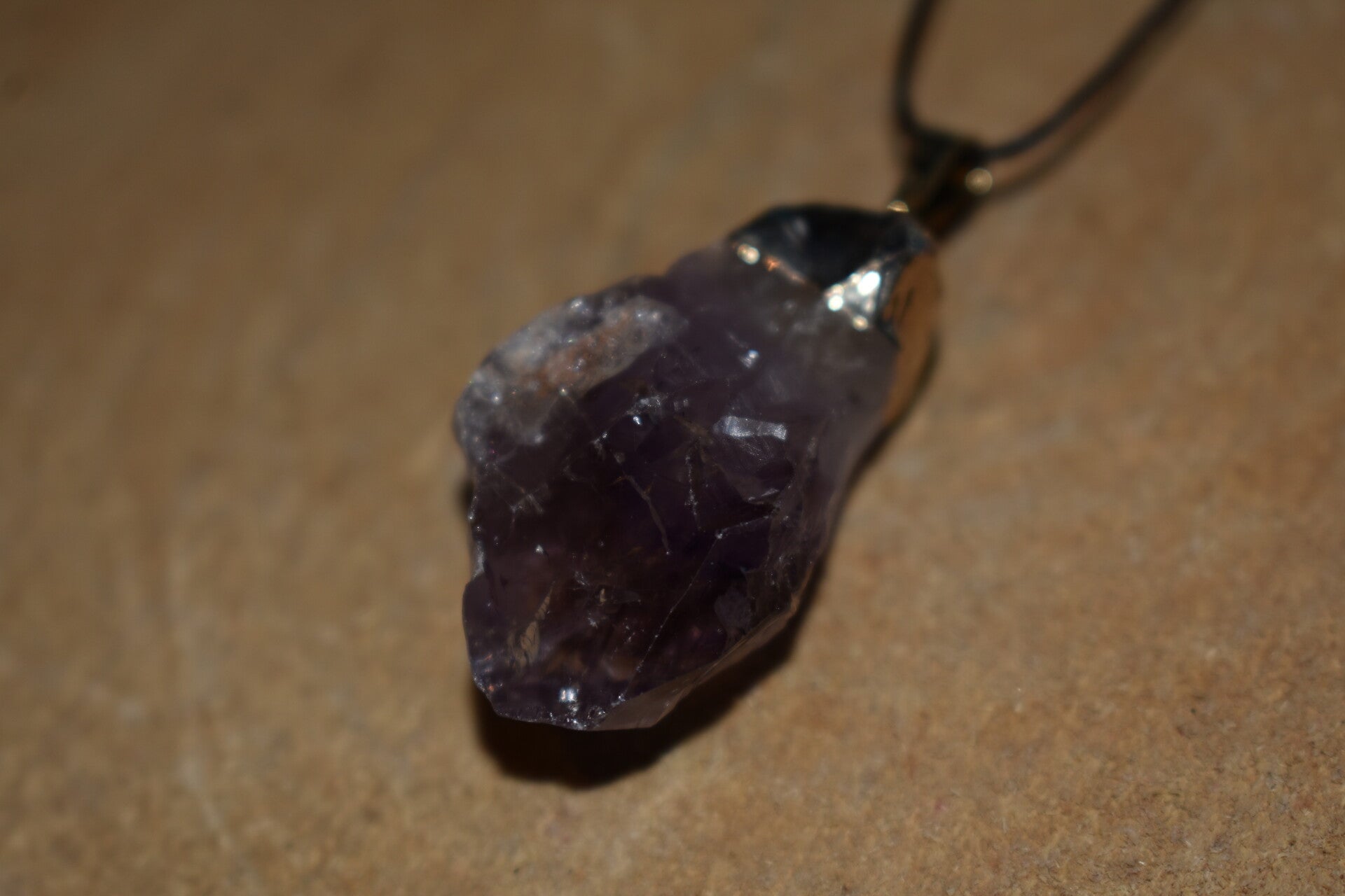 Pendentif Améthyste brute