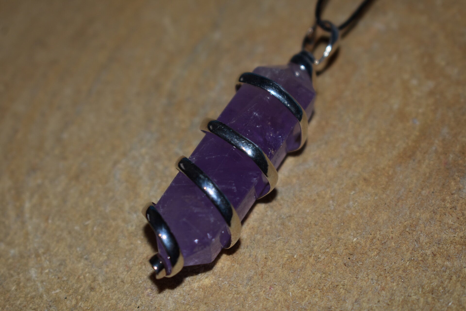 Pendentif Améthyste taillée