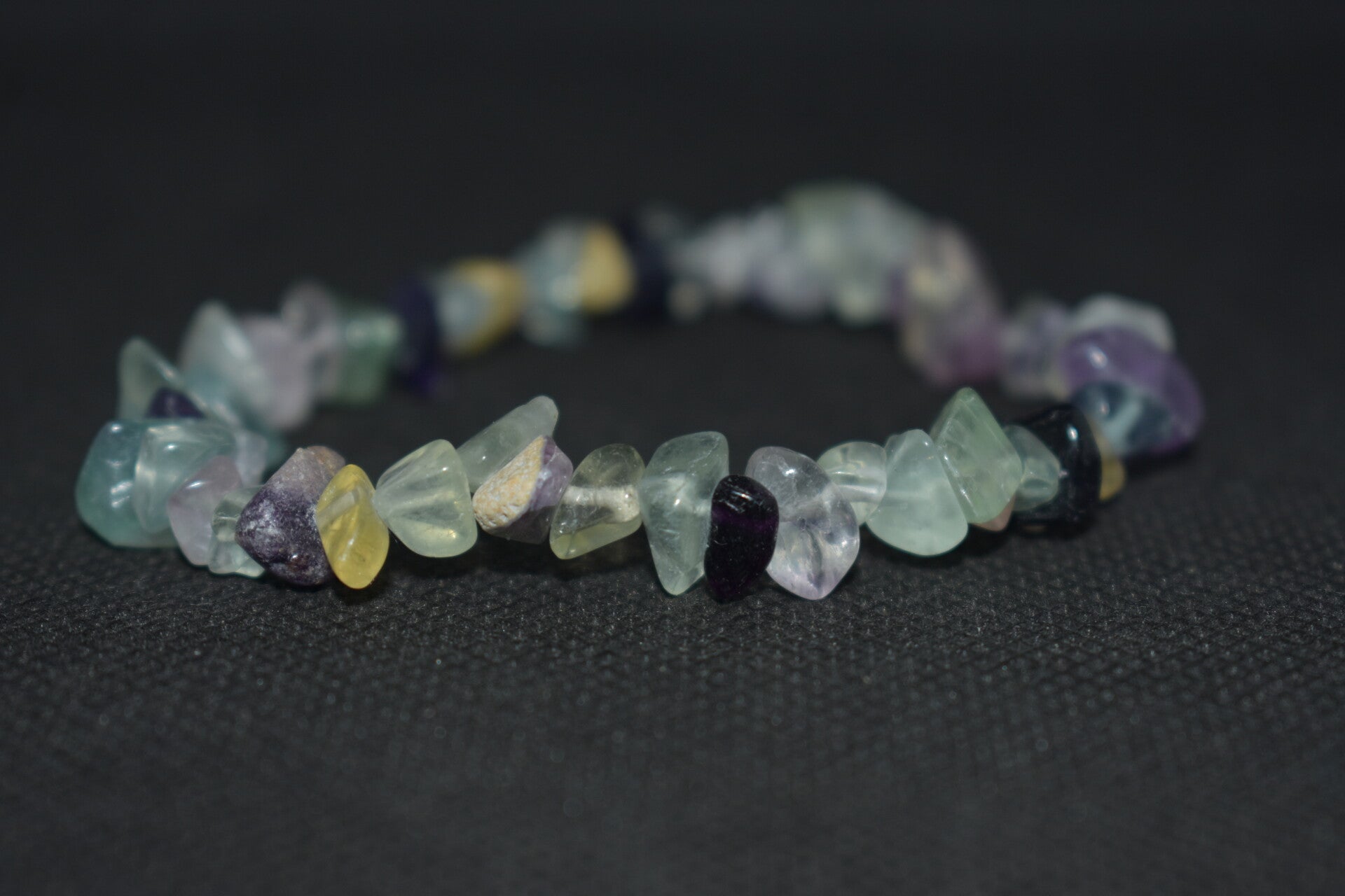 Bracelet Fluorite multicolore chips