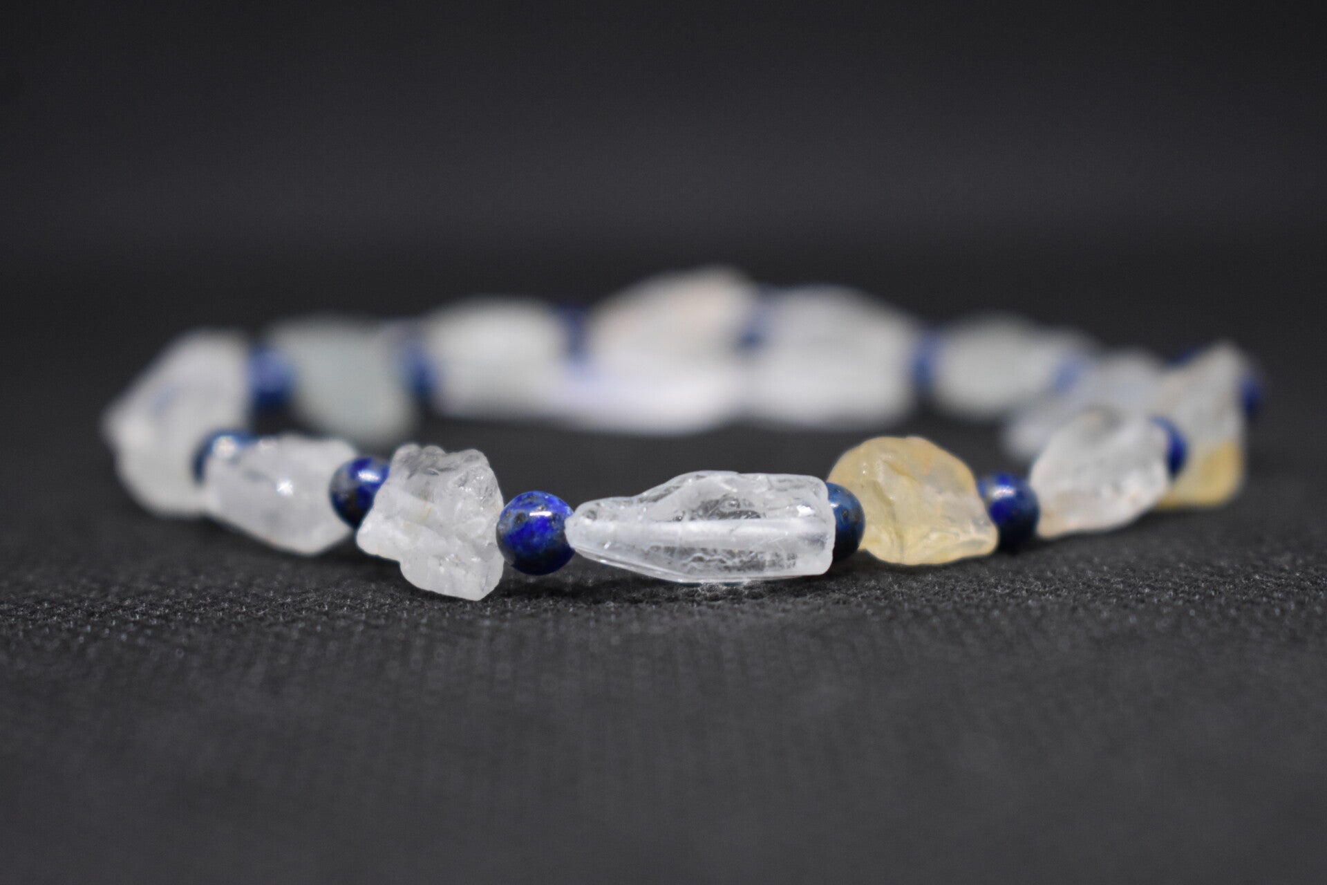 Bracelet Voie Intérieure – Topaze & Lapis-Lazuli