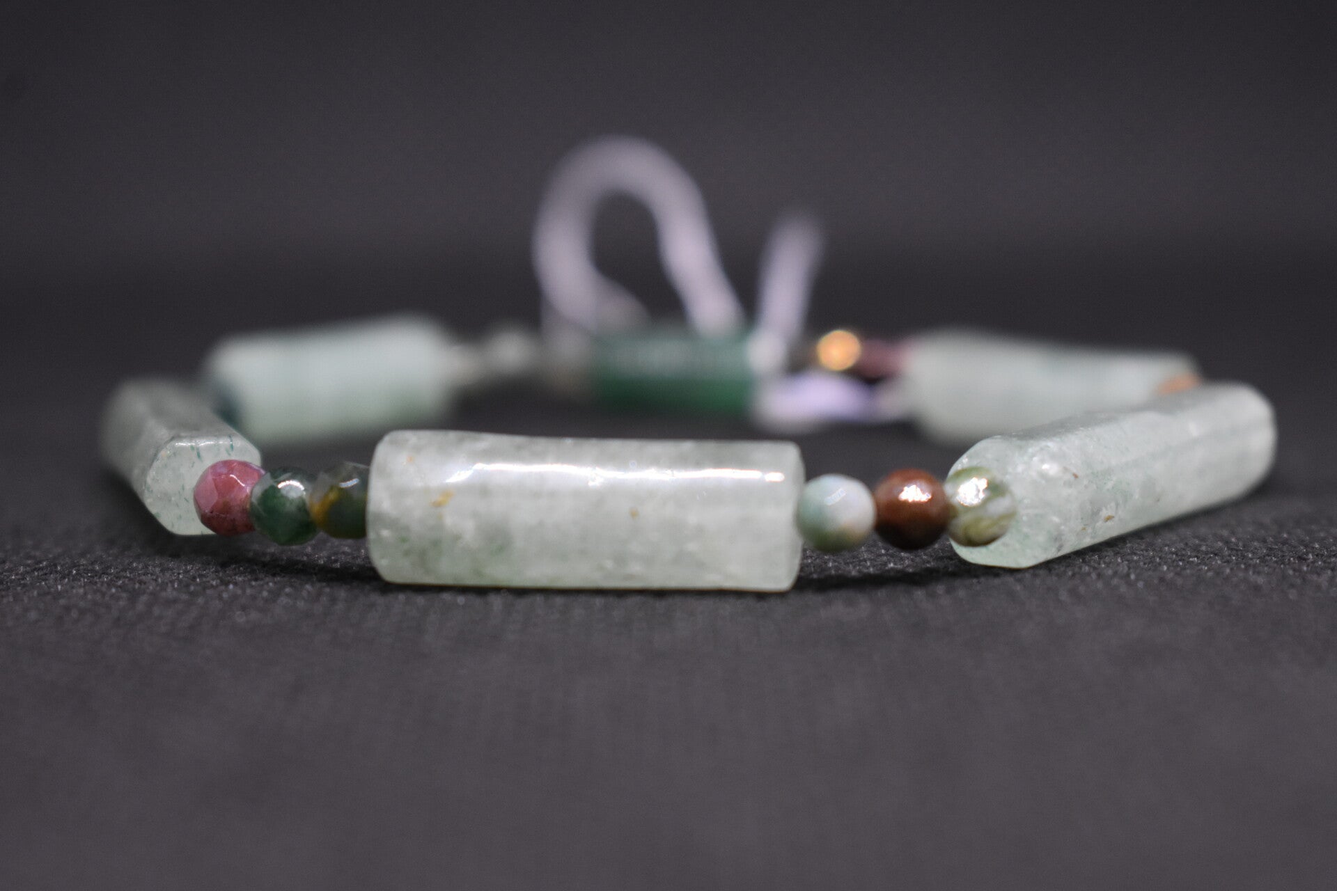 Bracelet Souffle de Forêt – Quartz fuchsite & Agate indienne