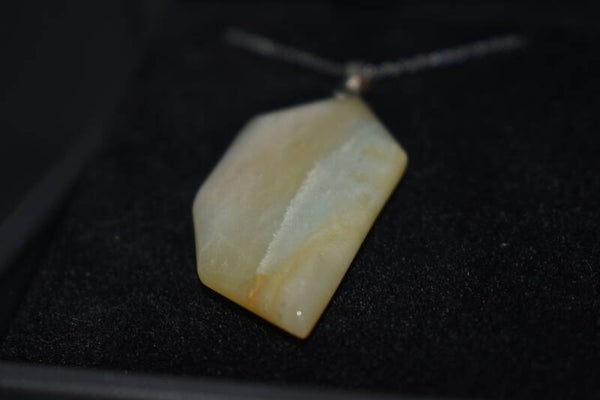Collier en Amazonite – Argent 925 – Forme Libre