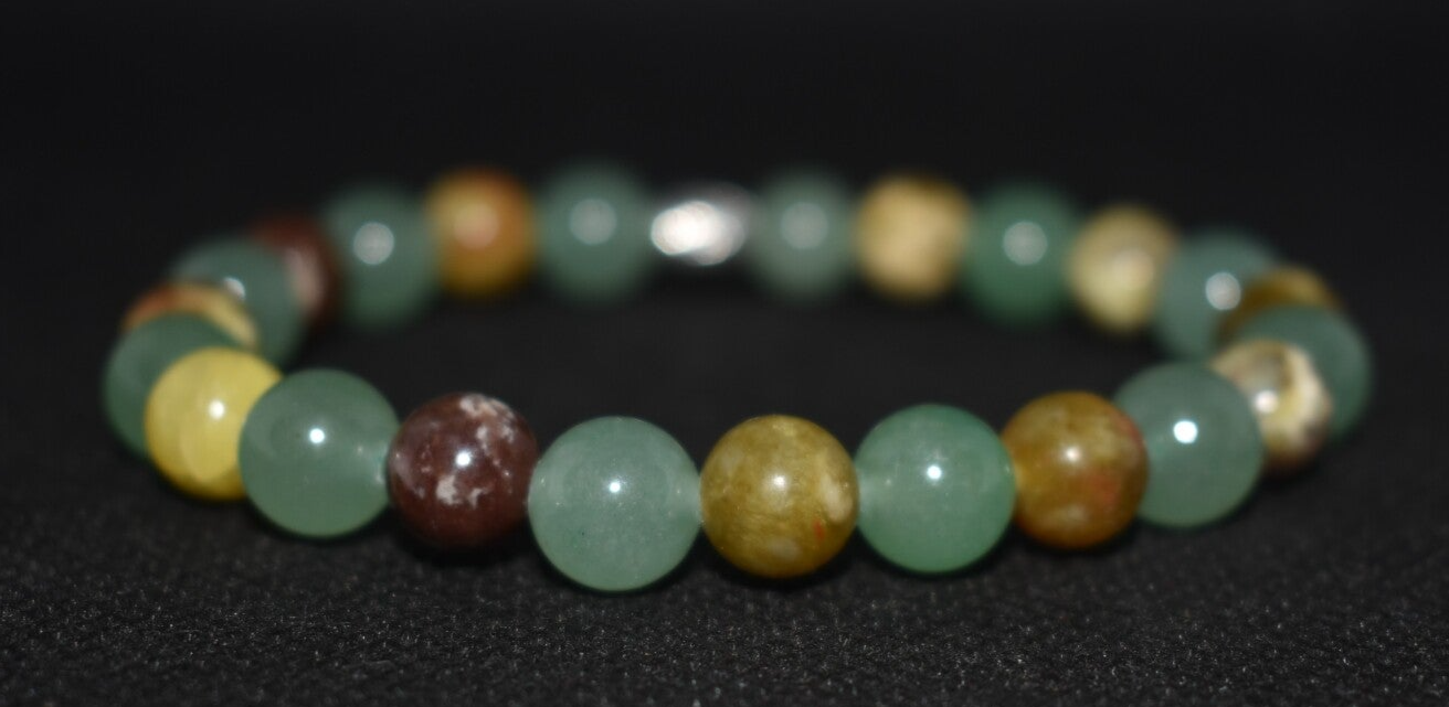 Bracelet Sérénité Naturelle - Aventurine - Serpentine.