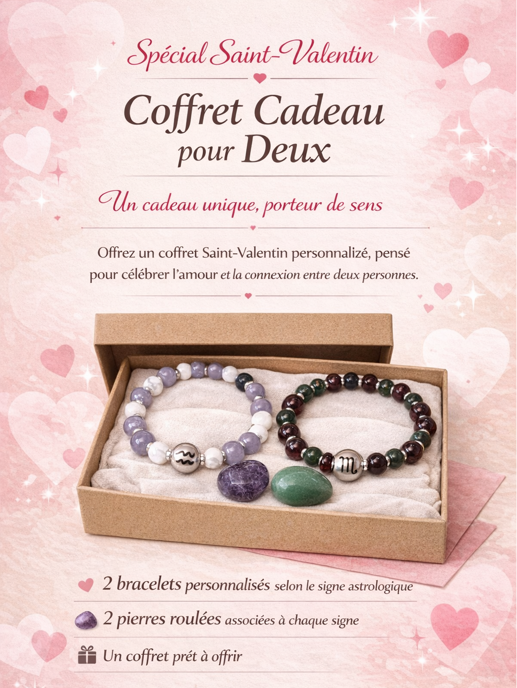Coffret cadeau St Valentin pour Deux