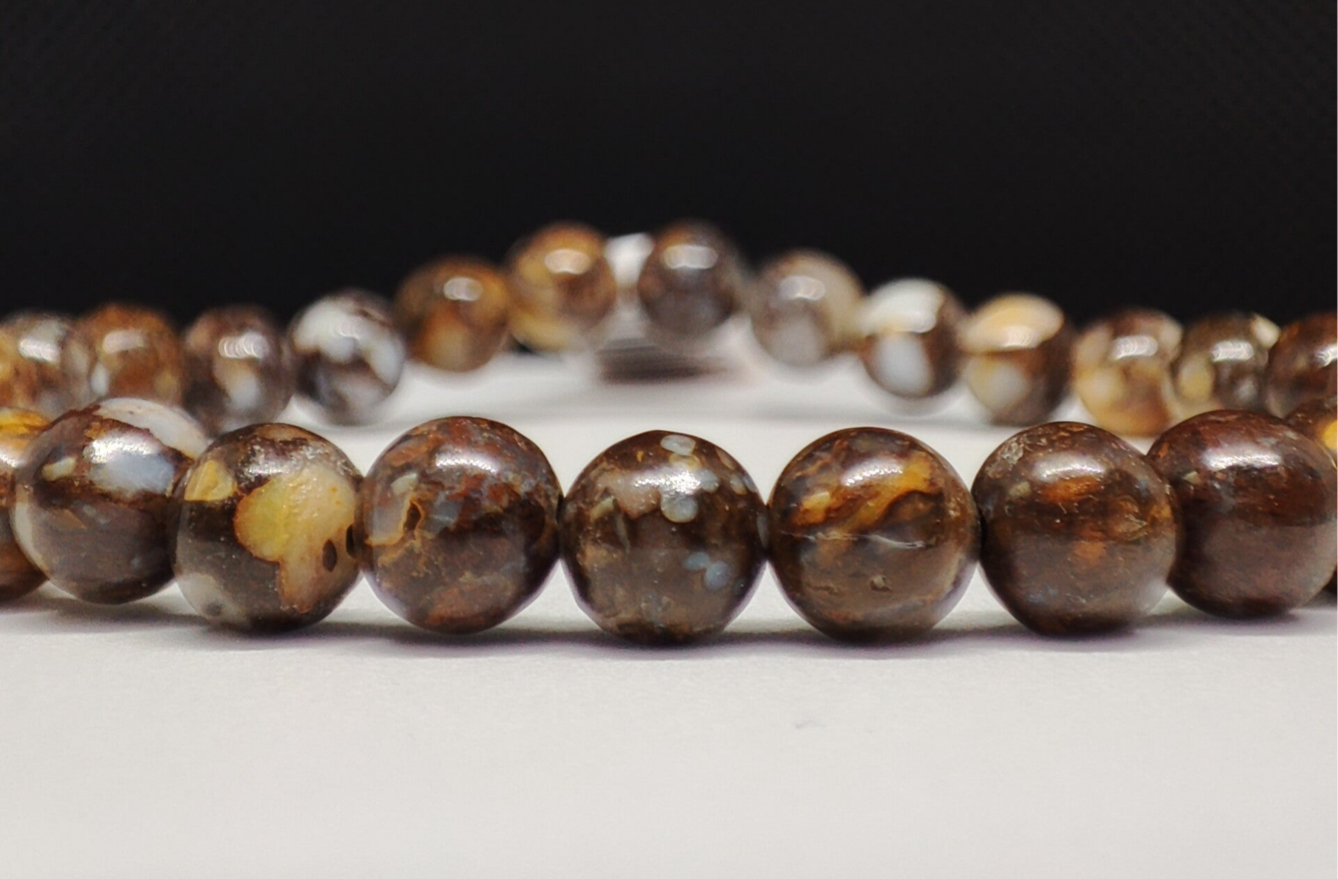 Opale Brune - Bracelet en pierre naturelle 6mm