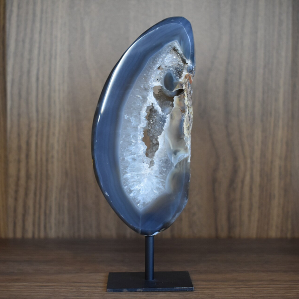 Agate Base Métal polie-Modèle 08