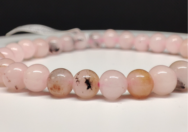 Opale Rose chauffée Bracelet en pierre naturelle 6mm " A "