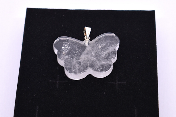 Pendentif Quartz clair naturel – Papillon – Brésil