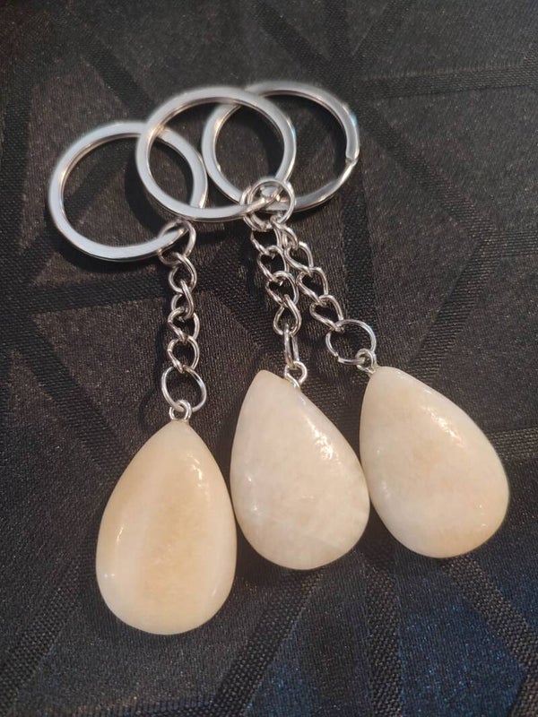 Porte-clés en Calcite Jaune naturelle